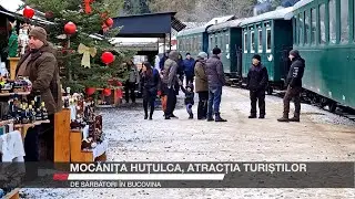 Mocănița Huțulca, atracția turiștilor de sărbători în Bucovina