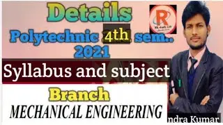 Polytechnic 4th sem.. syllabus //mechanical engineering// 4th semester syllabus polytechnic /subject
