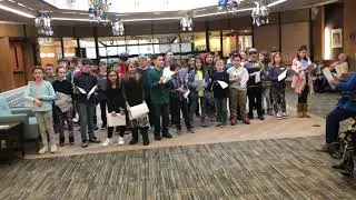 Hillel Day School 4th Grade Performs At Fleischman Residence