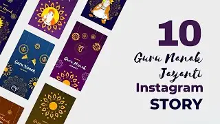 Guru Nanak Jayanti Instagram Story Template | After Effects Download | Gurpurab AE Template 2025