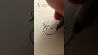 A 10 second artist challenge #shorts #howtodraw a 2 to a swan #artistchallenge #challengeshorts