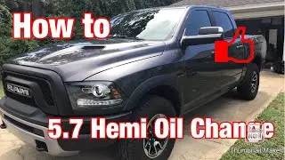 How to! Oil Change 2017 Ram 5.7 Hemi