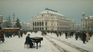 Harmony Strings ❄️ Relaxing Piano Violin ~ Winter Study & Sleep Music