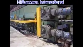 Continuous PU (polyurethane) sandwich panel production line