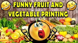 How to paint using fruit and vegetable? Painting hacks using fruit and veggies