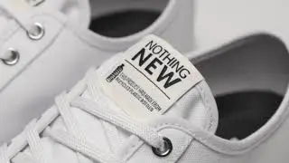 An Up Close Look At Our White Low Top Sneaker! 100% Eco-Friendly & Sustainable!