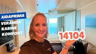 AIDAprima Verandakabine Komfort 14104 mit 2 getrennten Bädern