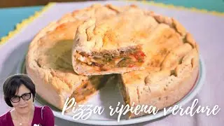 PIZZA RIPIENA CON VERDURE ESTIVE | UNA BONT&Agrave; |  RICETTA FACILE E VELOCE