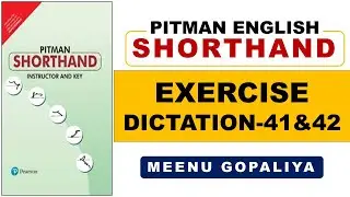 Pitman Shorthand English Dictation 41 & 42