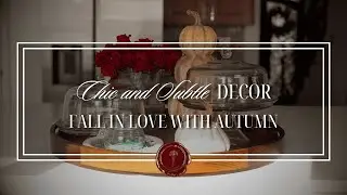 Fall Kitchen Island Centerpiece | Subtle & Elegant Autumn Decor Idea