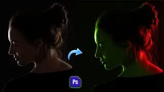 How to Make Dual Lighting Effect Photoshop Tutorial