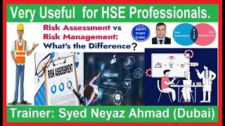 RISK ASSESSMENT VS RISK MANAGEMENT. Important Video