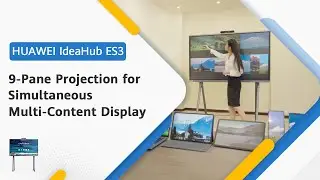HUAWEI IdeaHub ES3, 9-Pane Projection for Simultaneous Multi-Content Display