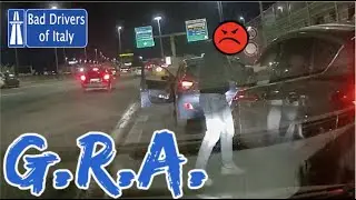 BAD DRIVERS OF ITALY dashcam compilation 01.06 - G.R.A.