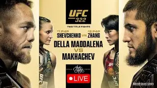 🔴 UFC 322 LIVE: ISLAM MAKHACHEV vs JACK DELLA MADDALENA FULL UFC FIGHT LIVE HINDI WATCHALONG