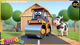 🔨 New Build & Sing! Road Roller Makes a Cow Farm 🏗️🐄 Fun Cartoon