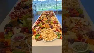 150 person grazing table #okanaganlife #catering #food #charcuterie #appetizer #foodie #recipe