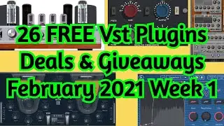 26 Best FREE Audio VST PLUGINS, Mega DEALS & Giveaways - February 2021 Week #1 - amnerhunter.com