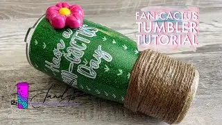 Fan-Cactus Tumbler Tutorial | 3D Elements with Clay and Twine