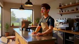 Haze & Harvest &ndash; A Golden Hour Caf&eacute; Drift