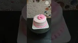 Pink Rose Flower Cake
