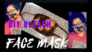 DIY BLEACH TIE DYE FACE MASK