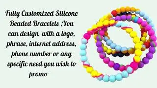 Beaded Silicone Bracelets || Custom Bracelets || cheapest price || Speedwristbands