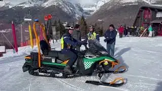 IN SERVIZIO SULLA MOTOSLITTA