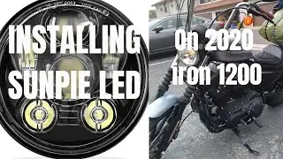 Установка светодиодных фар на HD 2020 Iron 1200. (SUNPIE LED подойдут ли они?)