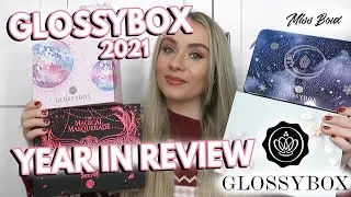 GLOSSYBOX - A YEAR IN REVIEW | BEST AND WORST OF GLOSSYBOX 2021 - MISS BOUX