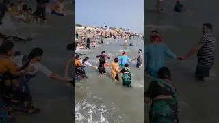 Lafanga Tarkata Waves 💥🌊 #waves #dighabeach #shorts