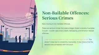 Non bailable offences by legal intern 