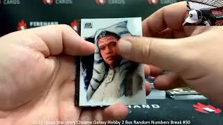 1/21/2026 2025 Topps Star Wars Chrome Galaxy Hobby 2 Box Random Numbers Break #30