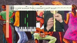 Guantanamera - Karaoke flauta de bisel (Doce) e voz