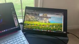 MNN Portable Monitor 15.6inch FHD 1080P Laptop Monitor USB C HDMI Gaming Ultra-Slim IPS Display w/Sm
