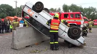 Soutěž hasičů ve vyprošťování z aut - Hlučín 2018