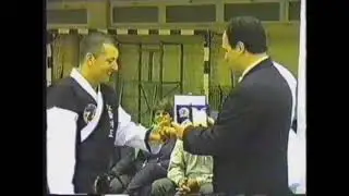 Gm Kwang Sik Myung-master Michael Palaiologos Hapkido Greece November 2000