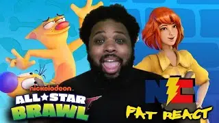 Nick All Star Brawl CatDog & April O Neal Reveal Trailer REACTION!!! -The Fat REACT!