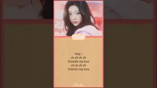 ILLIT 'Cherish (My Love)' lyrics #illit #cherish #wonhee #minju #moka #lyrics #music #ytshorts