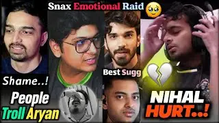 Snax Mazy Angry 😡 Mortal Emotional on Snax Raid 🥹 Nihal Hurt after Losing 🌎 Sensei Demand Kiwos 👀