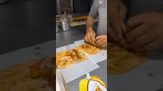 CHICKEN BBQ PARATHA ROLL MAKING | BEST CHICKEN TIKKA PARATHA ROLL IN LAHORE | STREET FOOD | #shorts