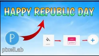 Republic day font || Gradient colour || pixelLab || Flag colour font ||