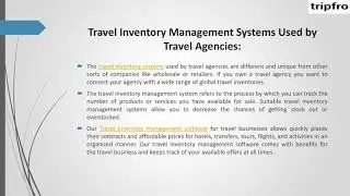 Travel Inventory Management