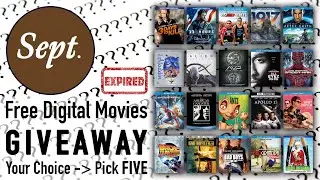 FREE Digital Movie Codes Giveaway - 