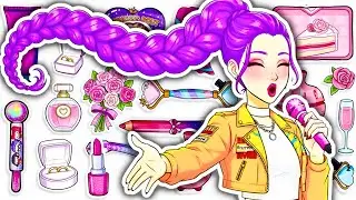 🏆✨ Paper DIY K-Pop Demon Hunters &ndash; Famous RUMI Makeover | Anna DIY Paper 💄💖