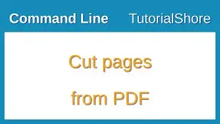 Cut or extract a range of pages from a pdf file using pdftk