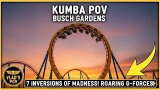 KUMBA - Legendary 7 Inversions! Non-Stop G-Force | Busch Gardens Tampa