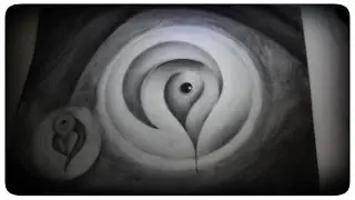 Abstract graphite drawing - Street lights