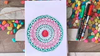 &ldquo;Harmony of Colors Mandala&rdquo; ✨❤️✨ #pattern #colors #mandala #art #harmony #circleart #peace #youtube 