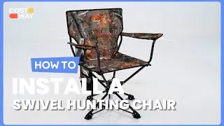 How to Install the 360&deg; Swivel Hunting Chair Foldable Hunting Chair | 81794263 #costway #howto